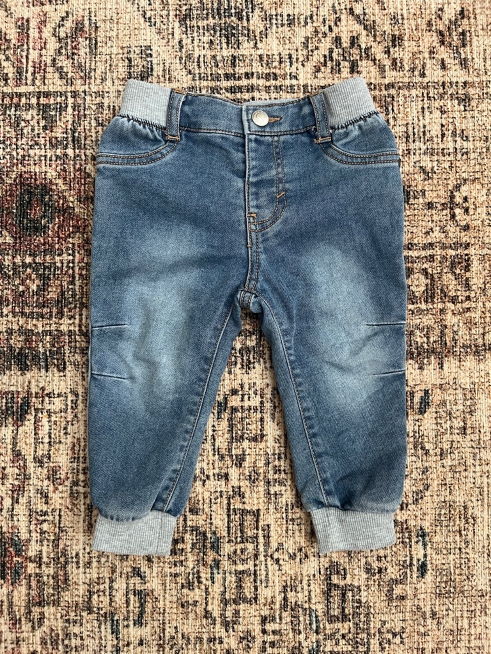 Levi's Kids Light Blue Elastic Waist Denim Joggers